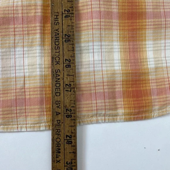RRL Western Shirt Snap Sunset Orange Men’s Size Small